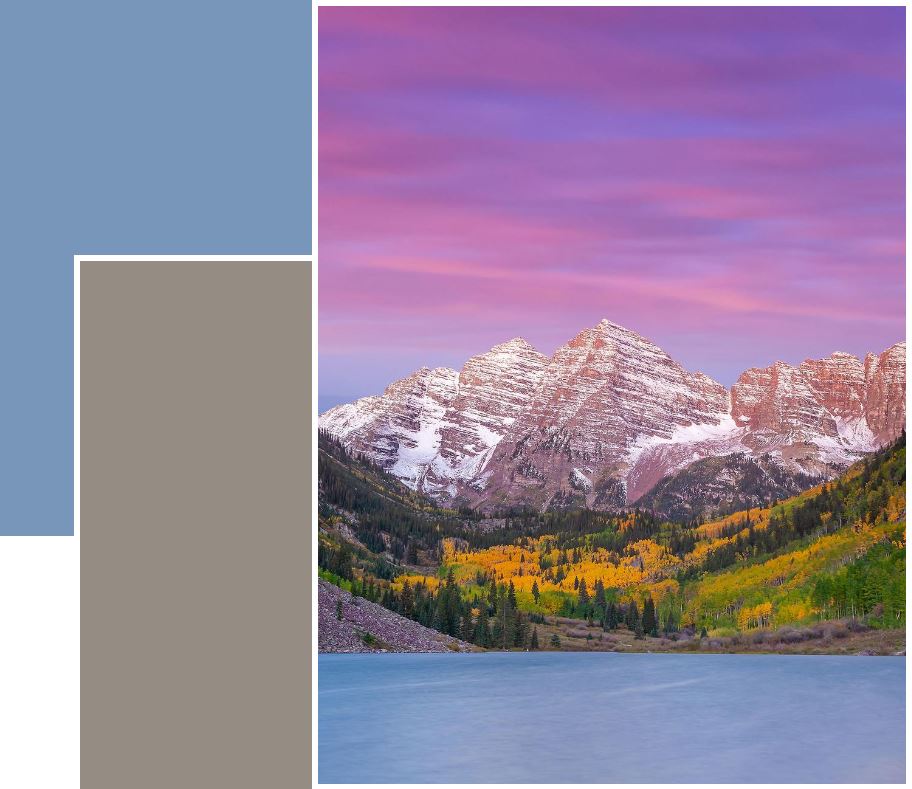 Mountain with layering